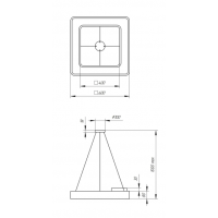 Светильник светодиодный Geometria ЭРА Quadro SPO-161-W-40K-060 60Вт 4000К 5500Лм IP40 600*600*80 белый подвесной'