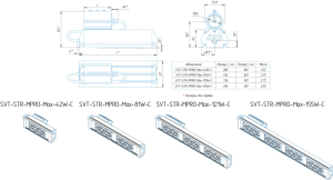 LED светильник SVT-STR-MPRO-Max-155W-45x140-C'