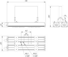 LED светильник SVT-STR-MPRO-Max-81W-30x120-DUO'