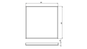 LED светильник SVT-ARM-U-595x595x40-47W-PR'