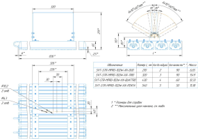 LED светильник SVT-STR-MPRO-102W-20-CRI80-5700K-TRIO'